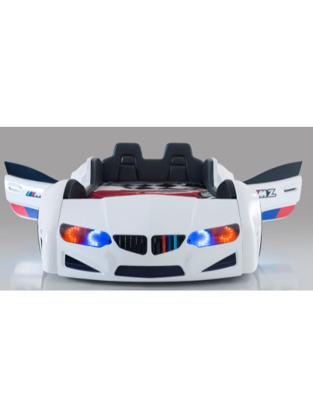 Ліжко машинка BMW VIP біла